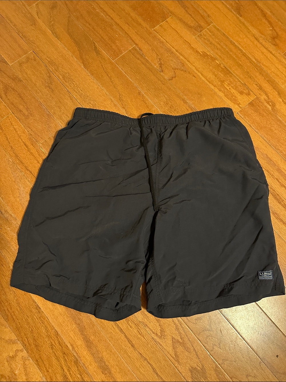 L.L. Bean Men's Black Active/Swim Hybrid Shorts